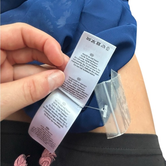 HOBBS London Belinda Contemporary Petal Print Fit & Flare Dress Size 12 Floral - Picture 13 of 13